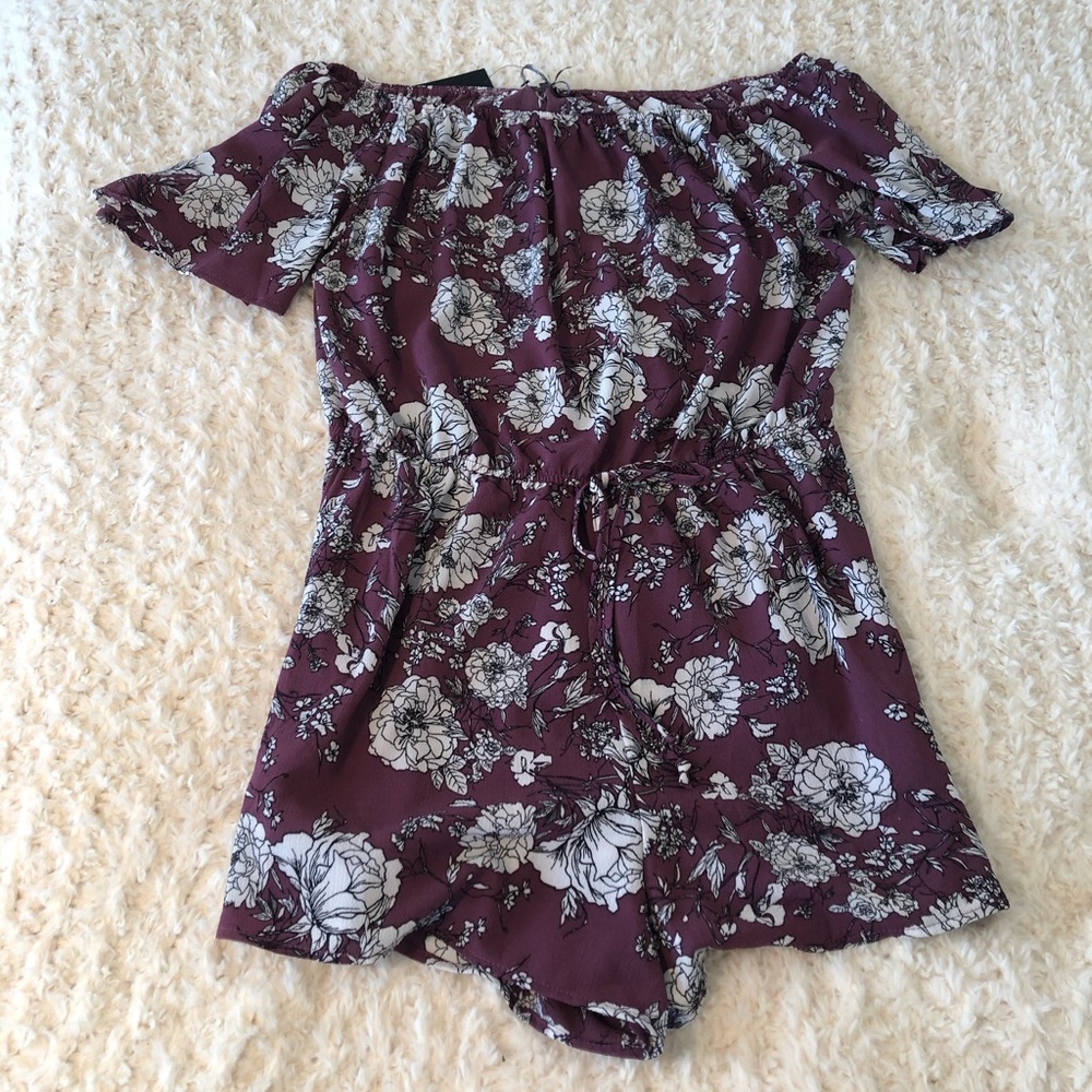 NWT Fashion Nova Off the Shoulder Romper
